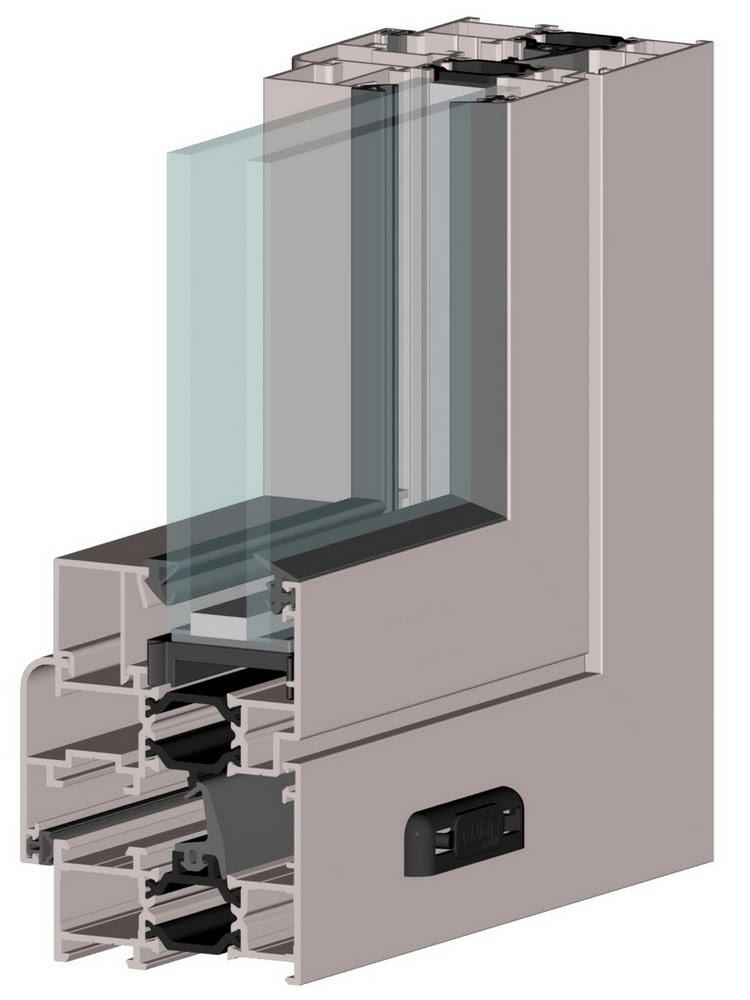 Алюмінієві вікна, двері, перегородки з профільної системи ALUTECH ALT W62
