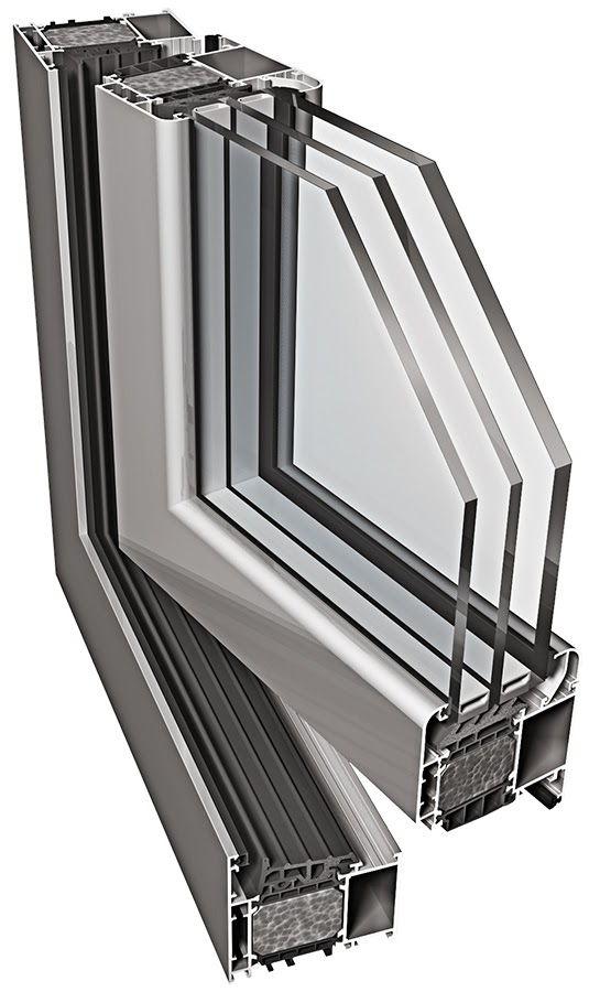 Алюмінієві вікна з профільної системи Ponzio PE78N HI SvitAl